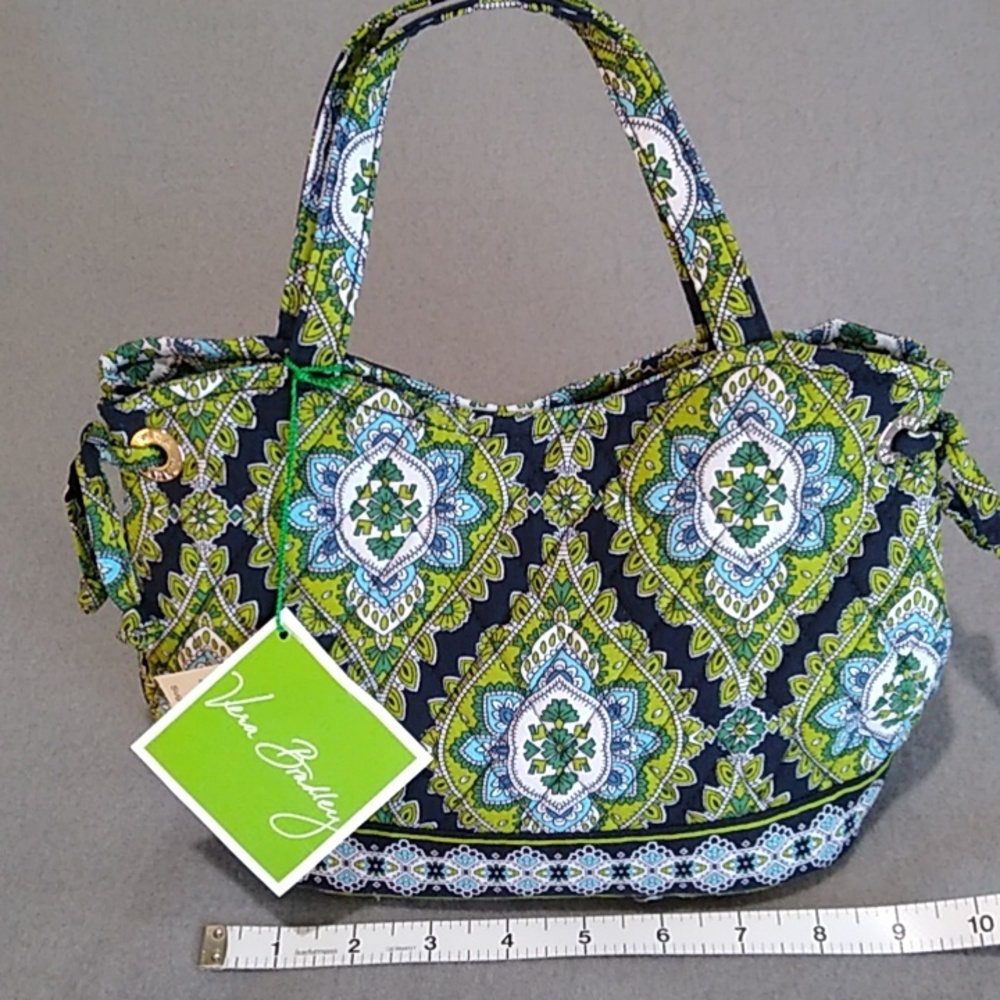 Vera Bradley, Sherry style satchel, Cambridge blue